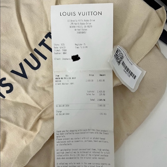 Louis Vuitton Damier Ebene Vavin PM - Picture 7 of 7